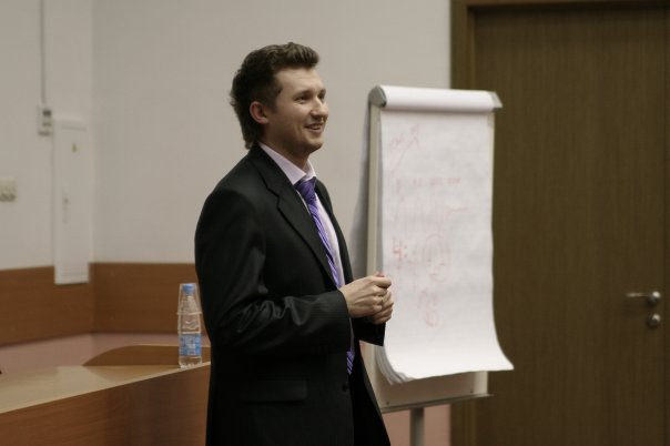 Вячеслав Буньков на лекции PFL